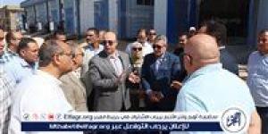 جولة تفقدية لمحافظ الفيوم ورئيس شركة المياه بمحطة العزب الجديدة لمتابعة معدلات التنفيذ وبدء تجارب التشغيل