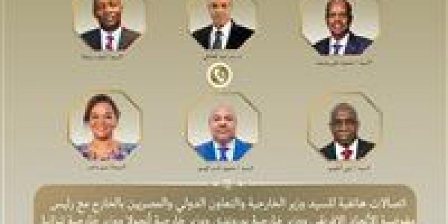 وزير الخارجية يبحث مع رئيس مفوضية الاتحاد الأفريقي وعدد من وزراء الخارجية الأفارقة أطر تعزيز العمل الأفريقي المشترك
