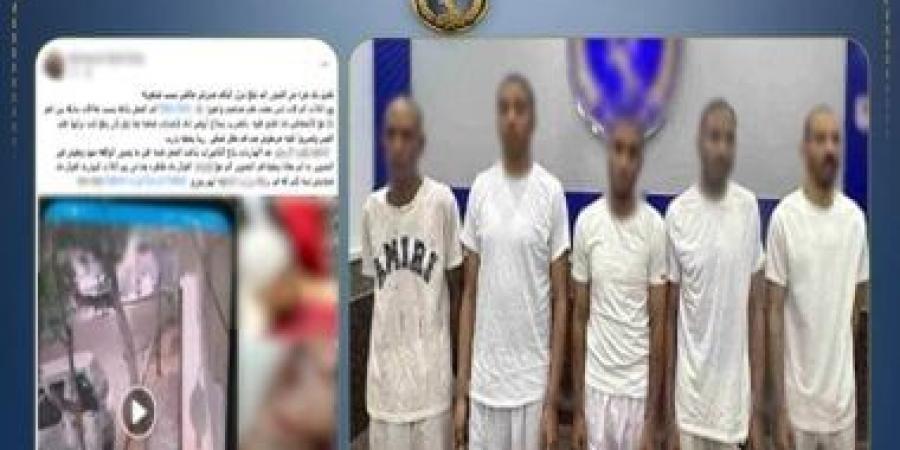 ضبط المتهمين بالتشاجر بأسلحة نارية في السويس.. فيديو