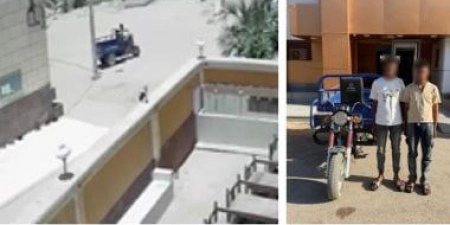 ضبط لص سرق تروسيكل أمام مسجد في أسوان