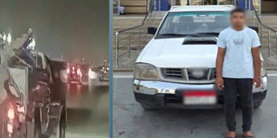 خبطه وجرى.. القبض على سائق سيارة نقل صدم قائد دراجة نارية بالقاهرة