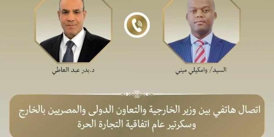 وزير الخارجية يبحث تعزيز التجارة البينية الأفريقية مع سكرتير الاتفاقية القارية